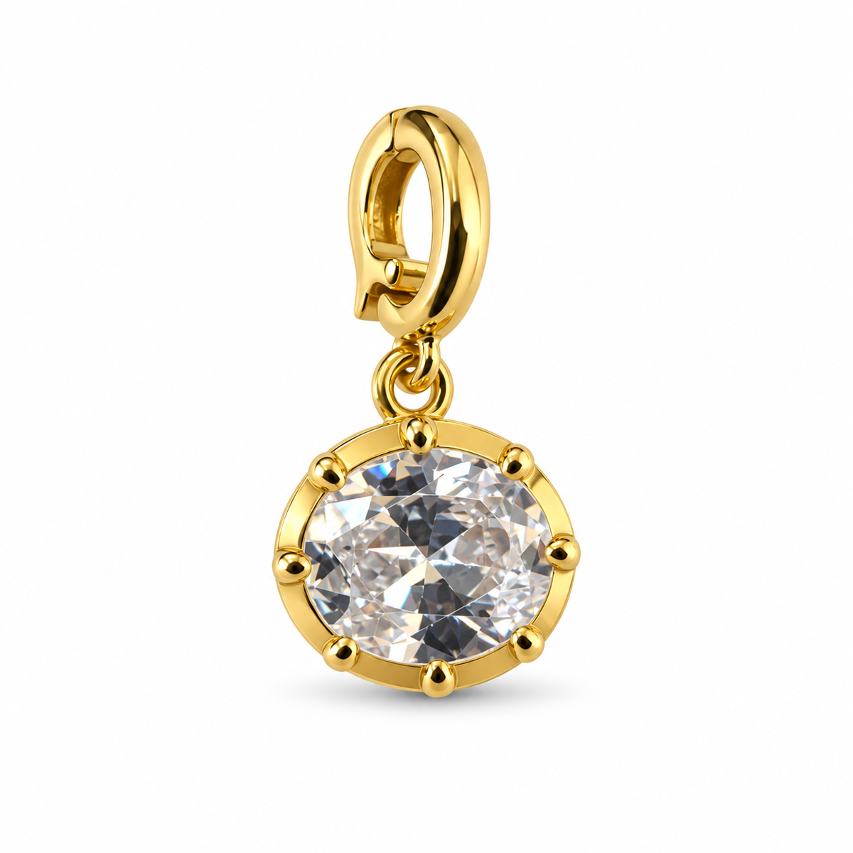 Oval Stone Charm - GJC02