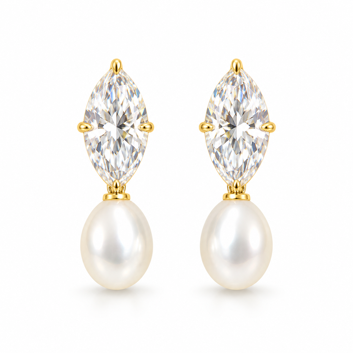 Marquise Pearl Earrings – GJE216