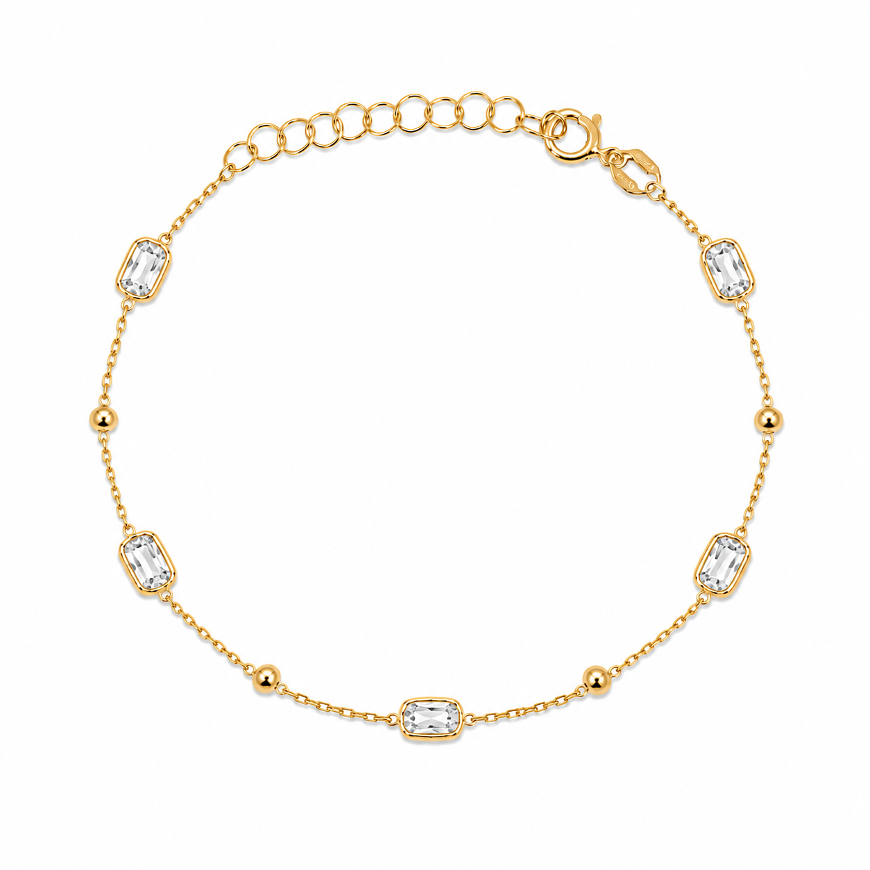 Modern Twisted Charm Bracelet GJB011 925 sterling silver wholesale jewelry