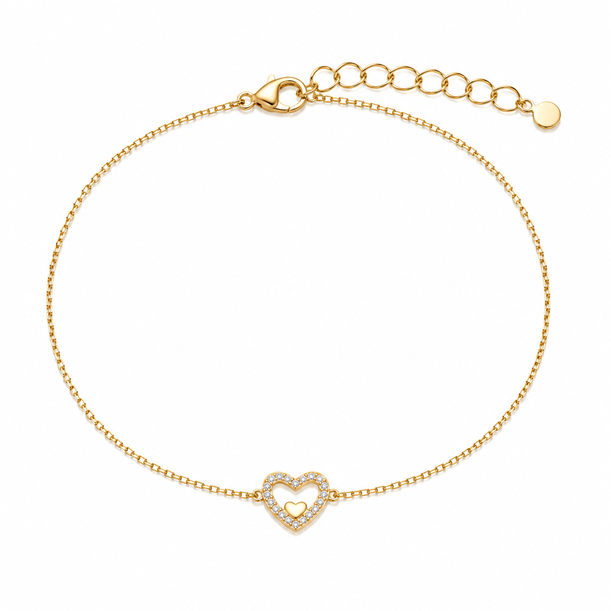 Refined Curved Delicate Chain Bracelet GJB022 925 sterling silver wholesale jewelry