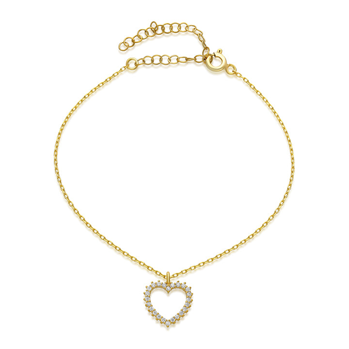 Modern Zircon Delicate Chain Bracelet GJB039 925 sterling silver wholesale jewelry