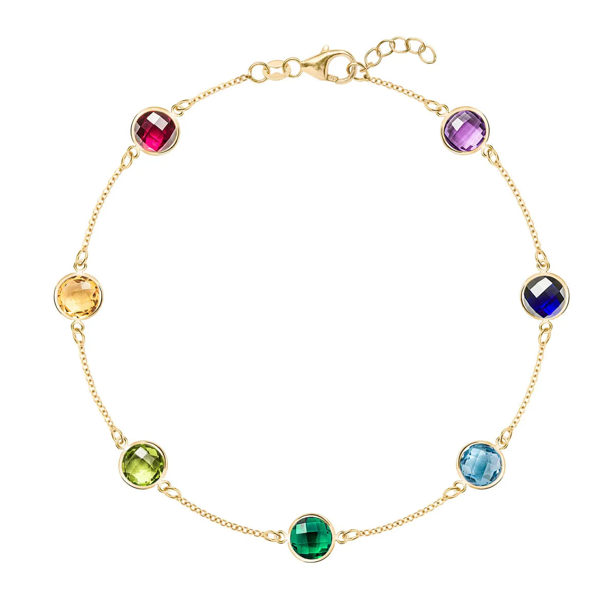 Sculptural Geometric Charm Bracelet GJB045 925 sterling silver wholesale jewelry