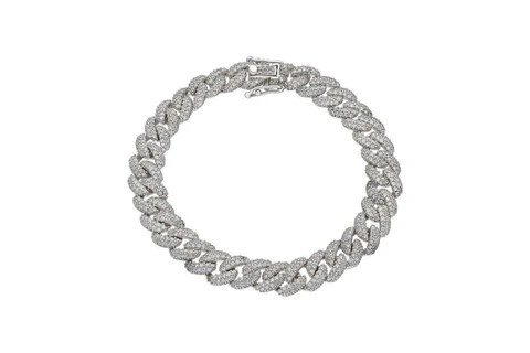Statement Cluster Bold Link Bracelet GJB068 925 sterling silver wholesale jewelry