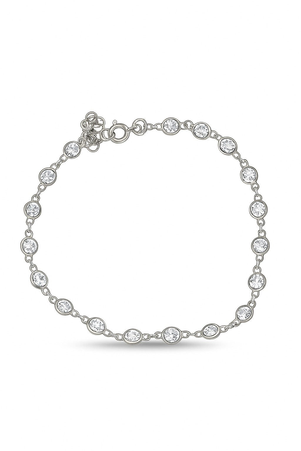 Modern Cluster Link Bracelet GJB075 925 sterling silver wholesale jewelry
