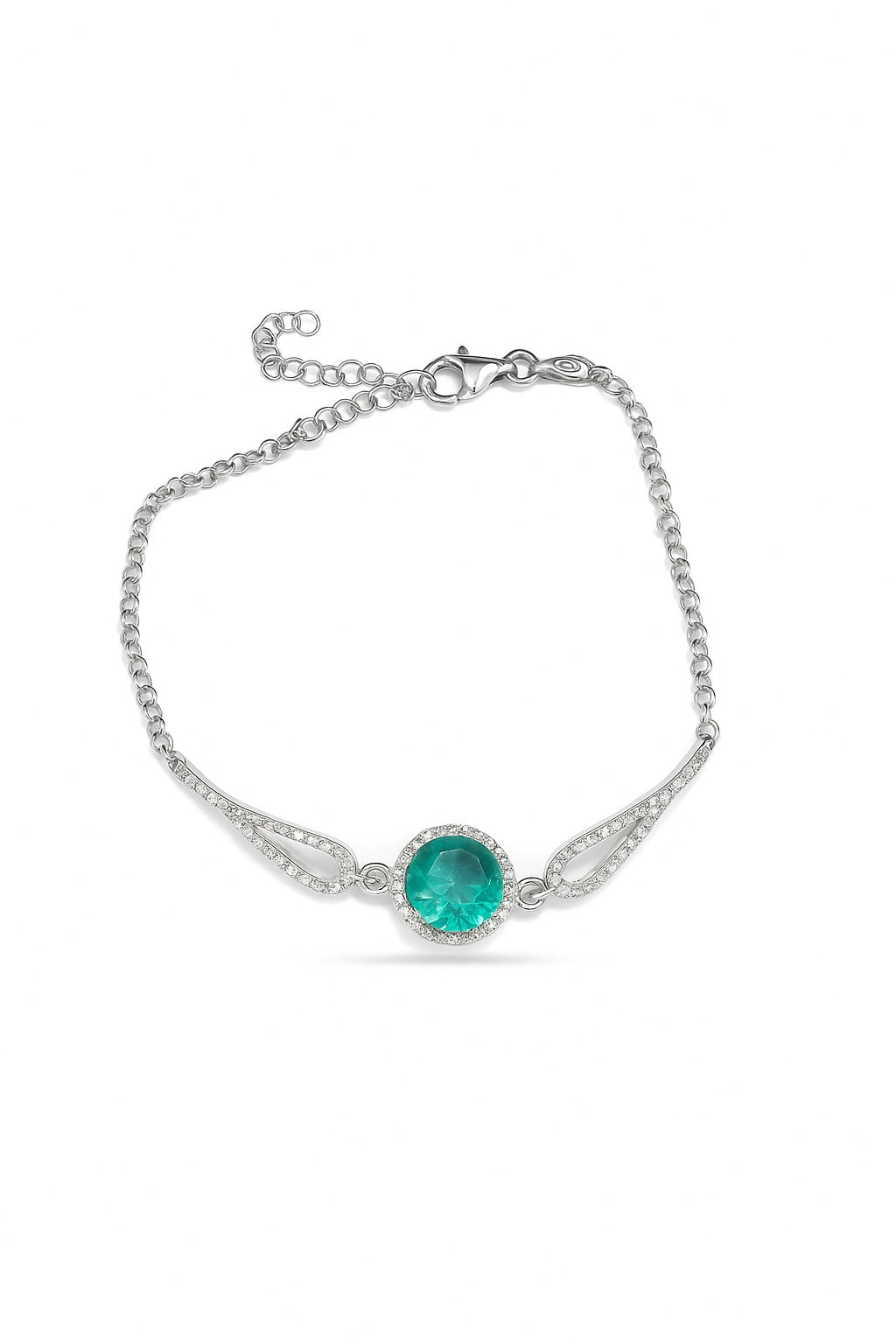 Graceful Sparkling Link Bracelet GJB093 925 sterling silver wholesale jewelry