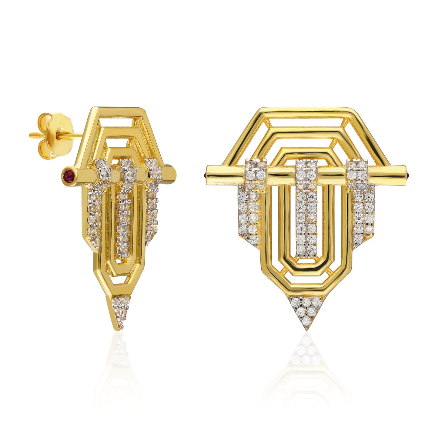 GJE133 925 sterling silver wholesale earrings
