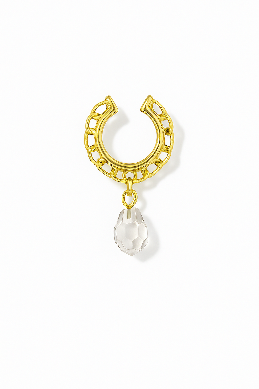 Contemporary Pavé Double-Row Ear Cuff GJEAR012 925 sterling silver wholesale jewelry