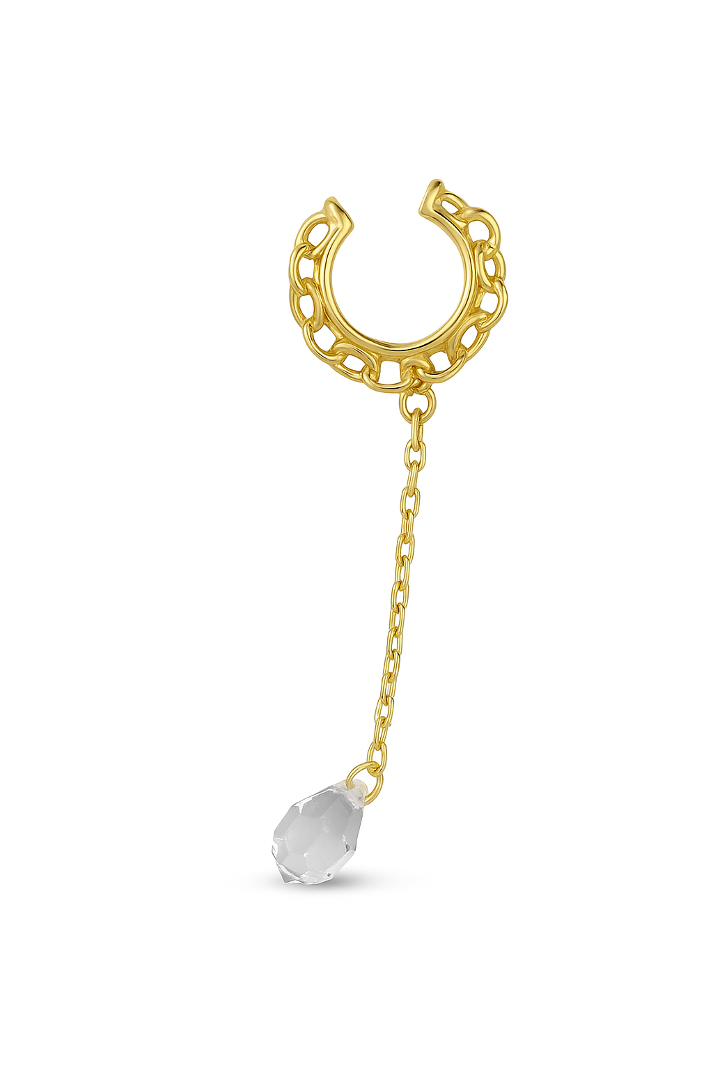 Essential Geometric Double-Row Ear Cuff GJEAR016 925 sterling silver wholesale jewelry