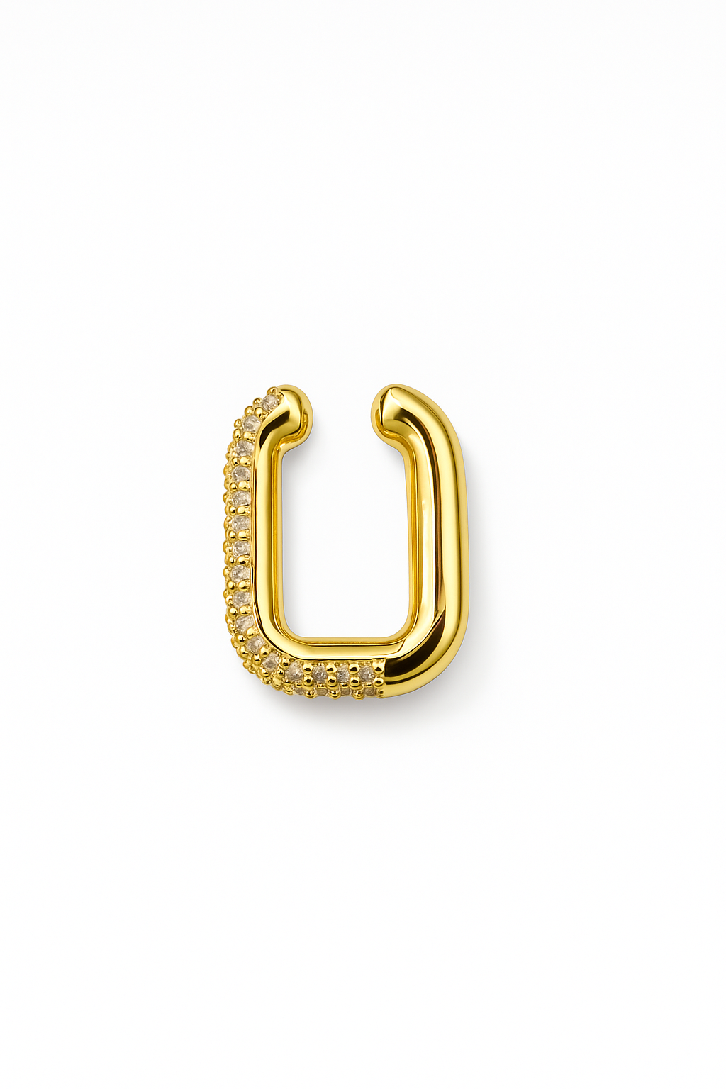 Sleek Sculpted Open Ear Cuff GJEAR023 925 sterling silver wholesale jewelry
