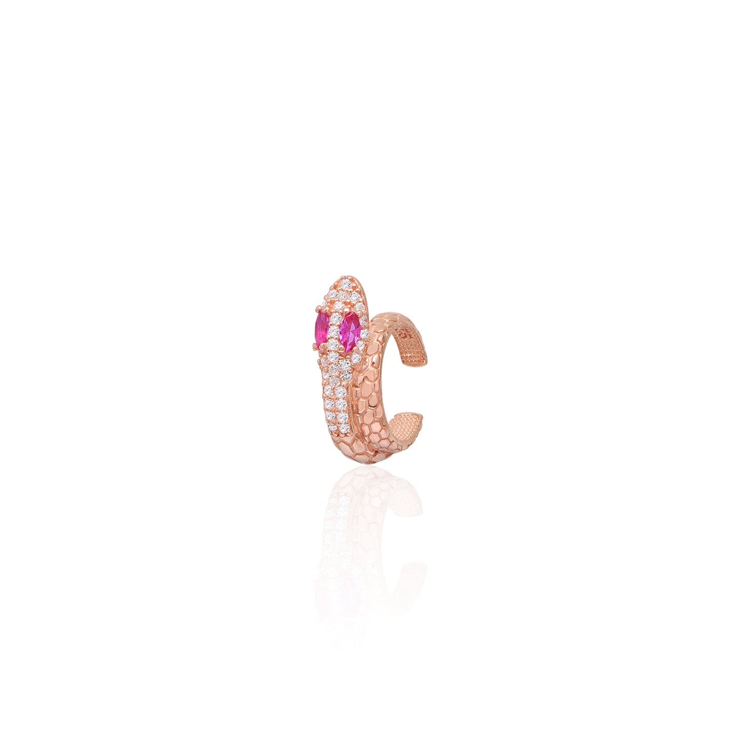 Luxe Twisted Zircon Ear Cuff GJEAR027 925 sterling silver wholesale jewelry