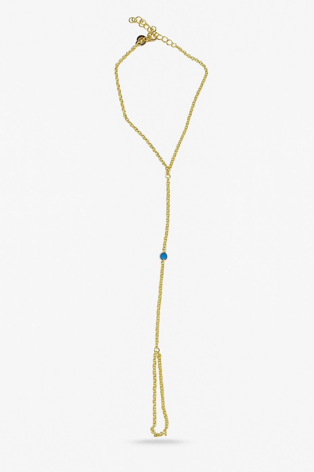 Minimalist Polished Pavé Hand Chain GJHJ029 925 sterling silver wholesale jewelry