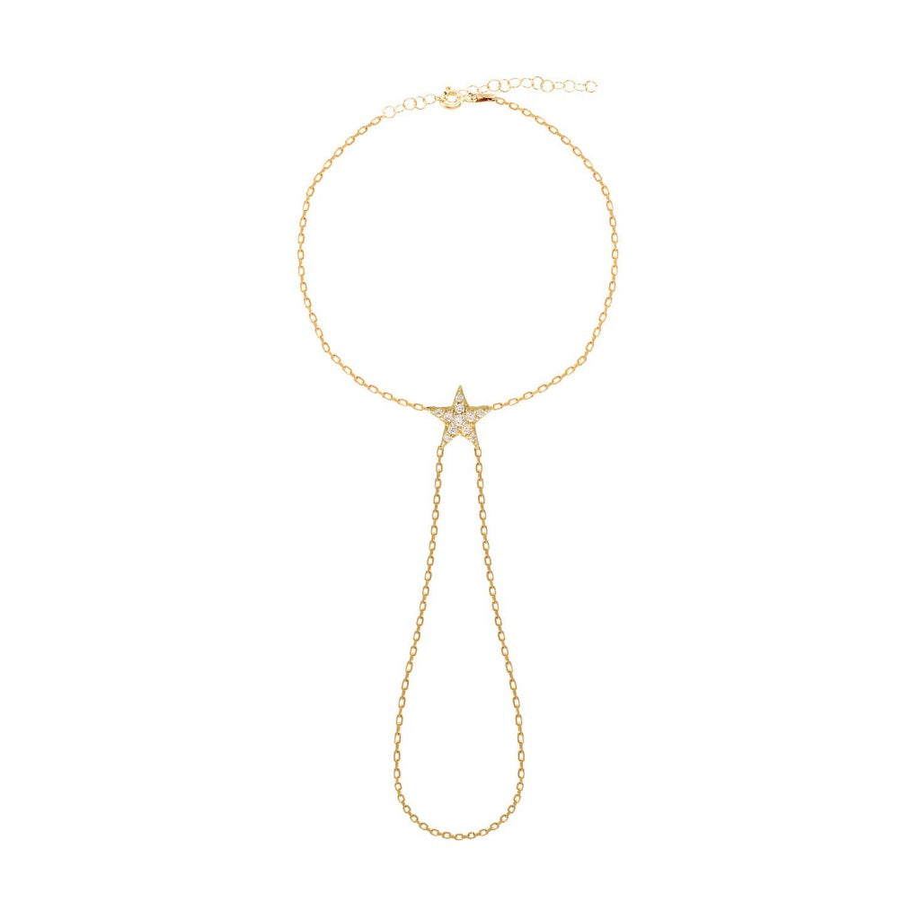 Refined Pavé Zircon Hand Chain GJHJ038 925 sterling silver wholesale jewelry