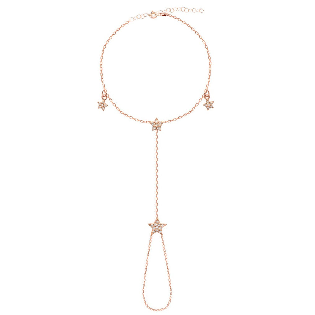 Minimalist Sculpted Multi-Chain Hand Bracelet GJHJ040 925 sterling silver wholesale jewelry