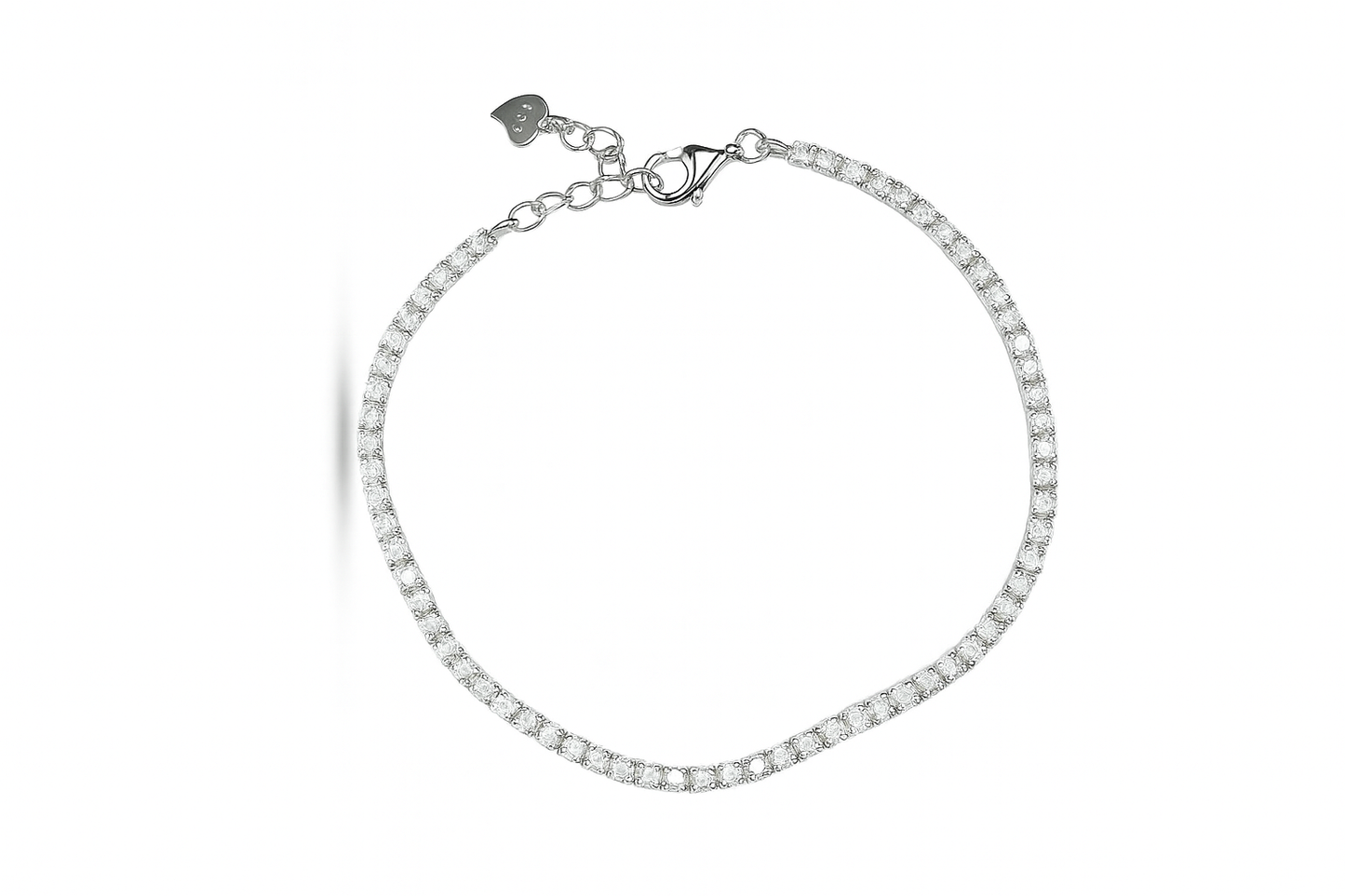 Timeless Curved Classic Tennis Jewelry GJTN014 925 sterling silver wholesale jewelry