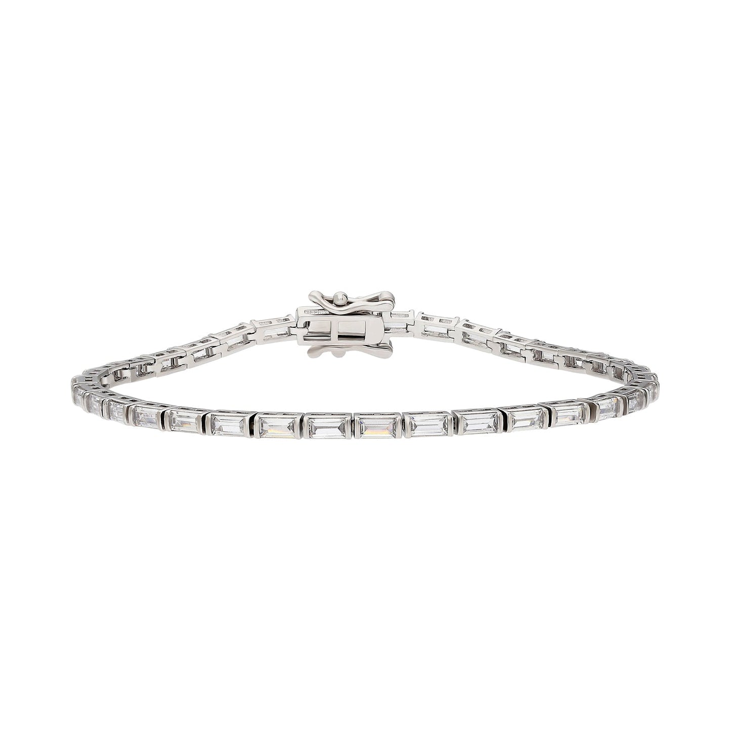 Polished Geometric Statement Tennis Jewelry GJTN017 925 sterling silver wholesale jewelry