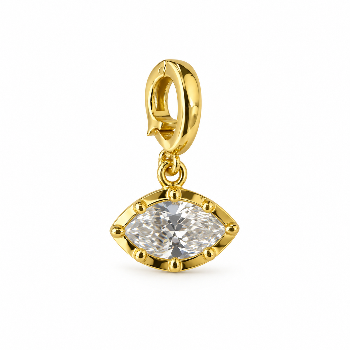 Marquise Stone Charm - GJC04