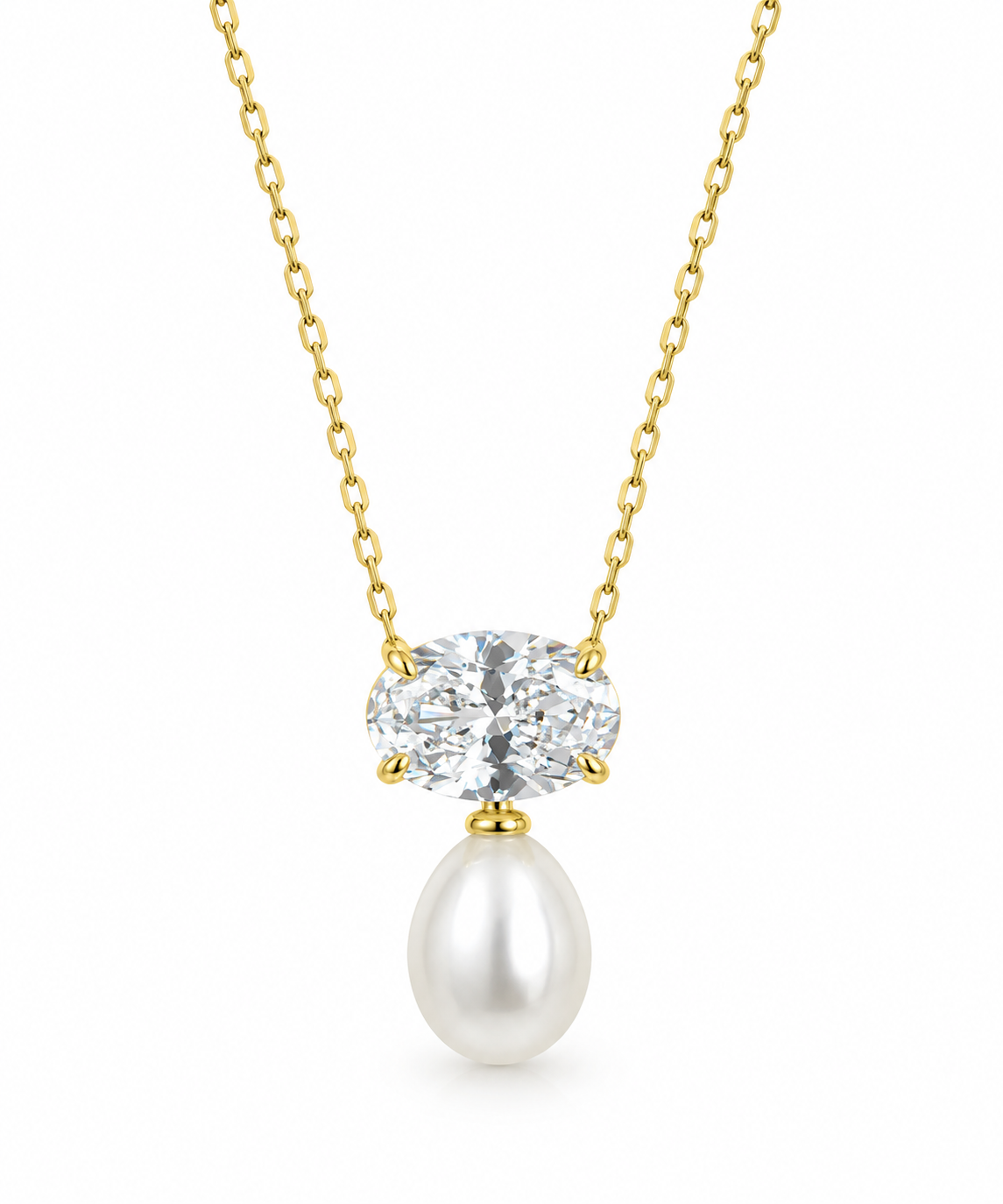 Oval Pearl Necklace – GJN0459
