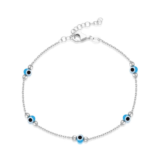 Refined Two-Tone Station Bracelet GJB031 925 sterling silver wholesale jewelry