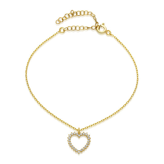 Modern Zircon Delicate Chain Bracelet GJB039 925 sterling silver wholesale jewelry