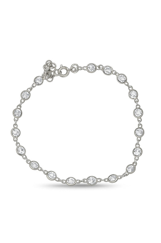 Modern Cluster Link Bracelet GJB075 925 sterling silver wholesale jewelry