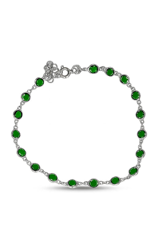 Polished Sparkling Pavé Bracelet GJB077 925 sterling silver wholesale jewelry