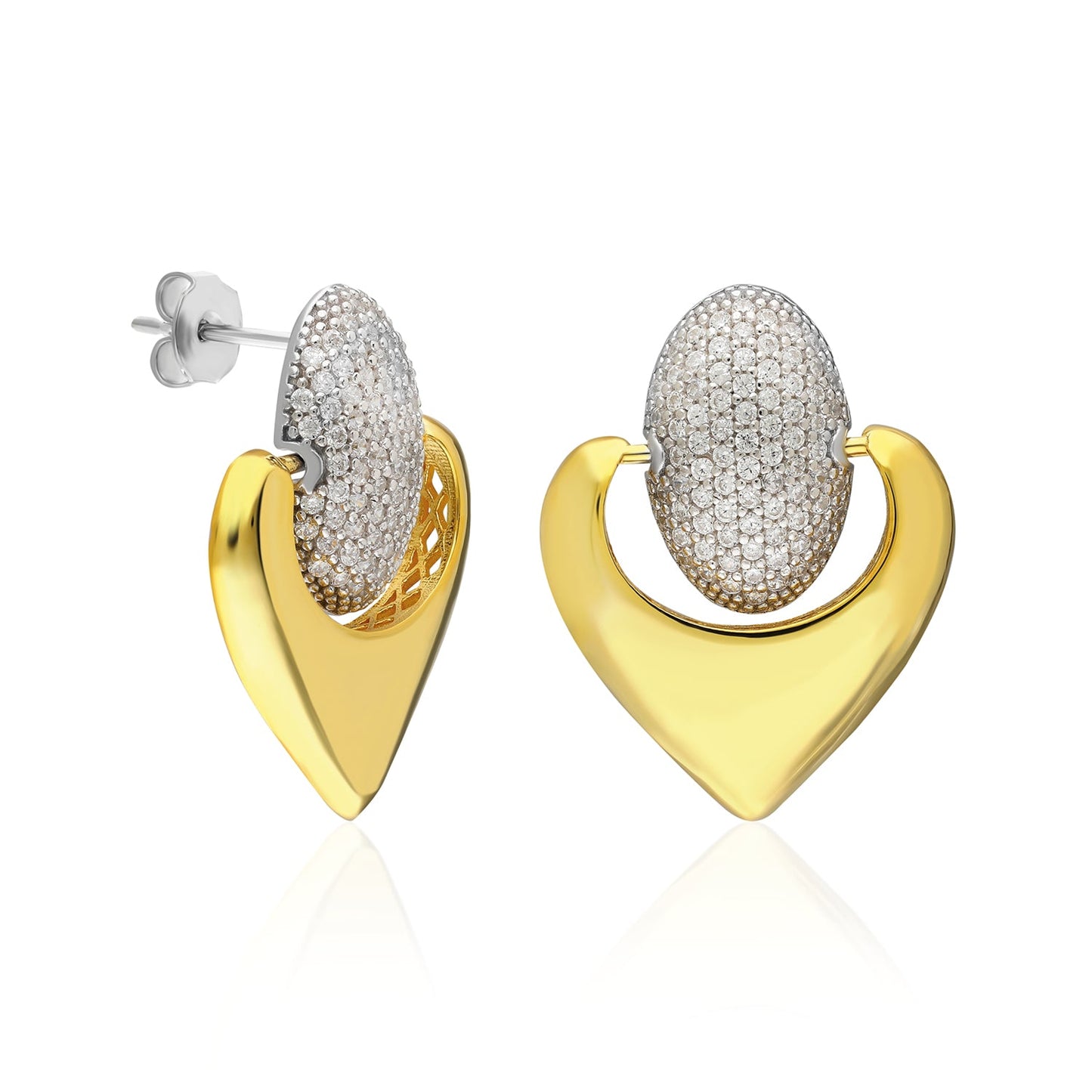 GJE134 925 sterling silver wholesale earrings