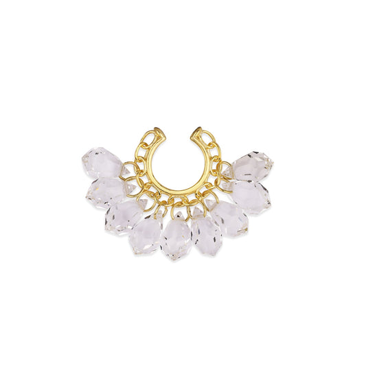 Sleek Polished Sculptural Ear Cuff GJEAR002 925 sterling silver wholesale jewelry