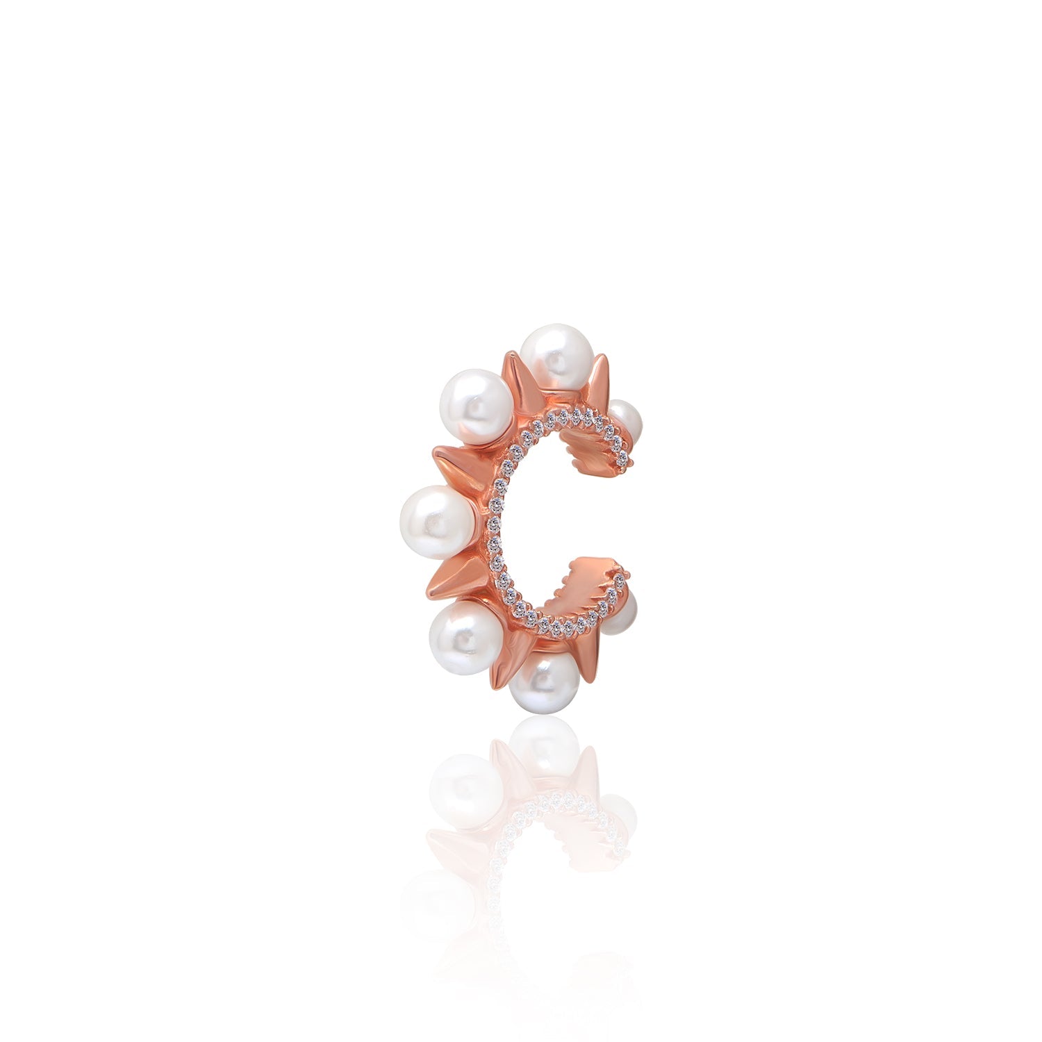 Artistic Sculpted Stackable Ear Cuff GJEAR028 925 sterling silver wholesale jewelry