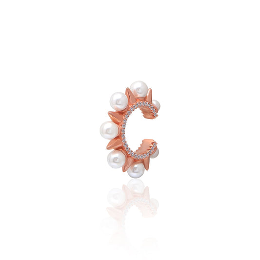 Artistic Sculpted Stackable Ear Cuff GJEAR028 925 sterling silver wholesale jewelry