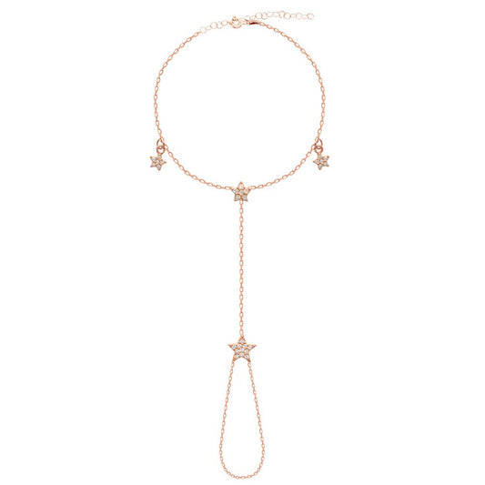 Minimalist Sculpted Multi-Chain Hand Bracelet GJHJ040 925 sterling silver wholesale jewelry