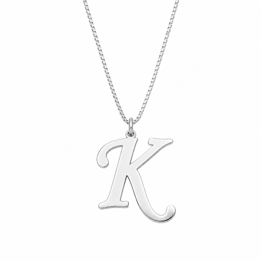 Sculptural Cluster Initial Jewelry GJPJ019 925 sterling silver wholesale jewelry