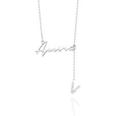 Elegant Curved Personalized Name Jewelry GJPJ036 925 sterling silver wholesale jewelry
