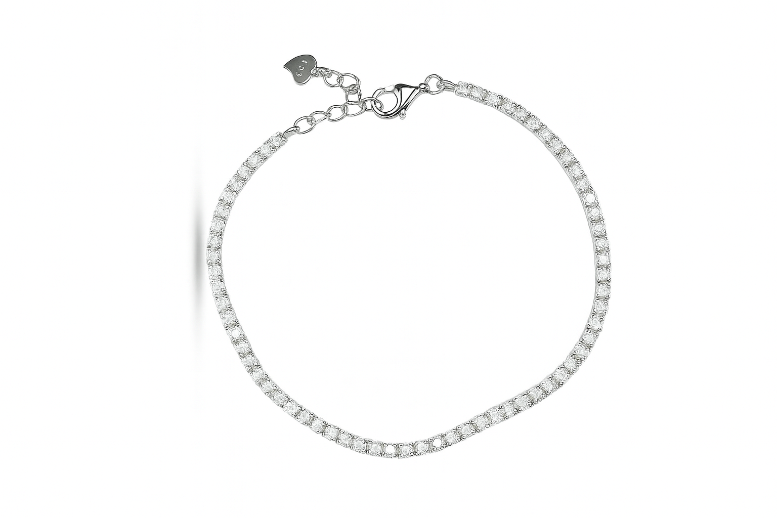 Timeless Curved Classic Tennis Jewelry GJTN014 925 sterling silver wholesale jewelry