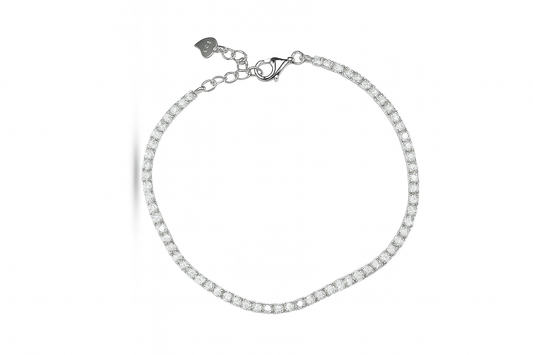 Timeless Curved Classic Tennis Jewelry GJTN014 925 sterling silver wholesale jewelry