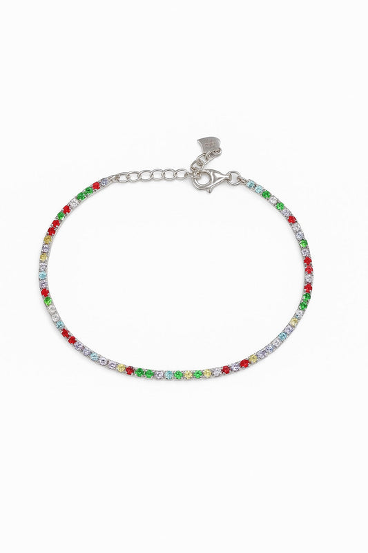 Sleek Polished Bezel Tennis Jewelry GJTN026 925 sterling silver wholesale jewelry