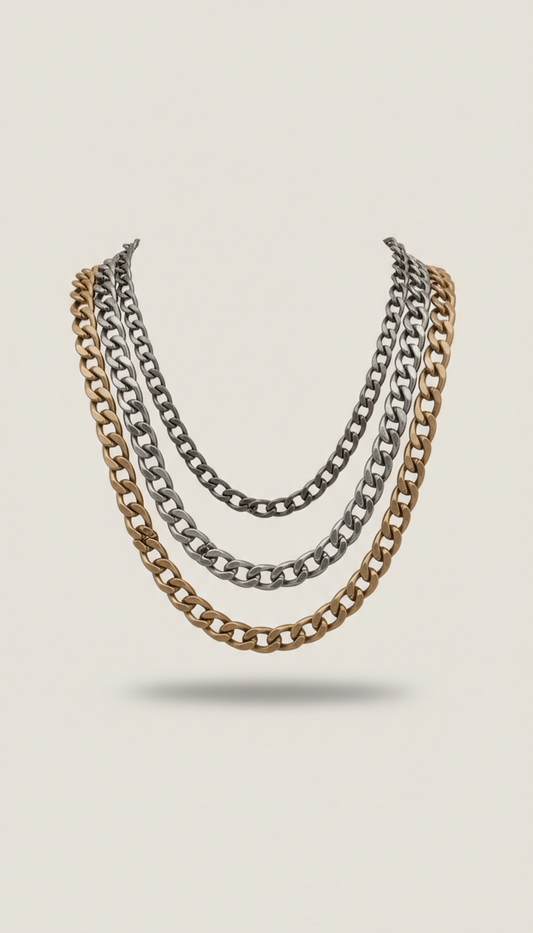 Chunky chain necklace multi-pack